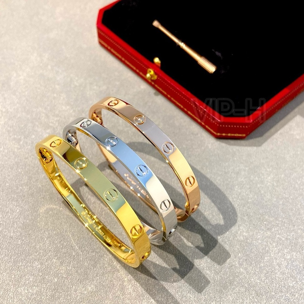🌟Bundle New Gold Plated Stainless Steel Love Bracelet Bangle With Screwdriver